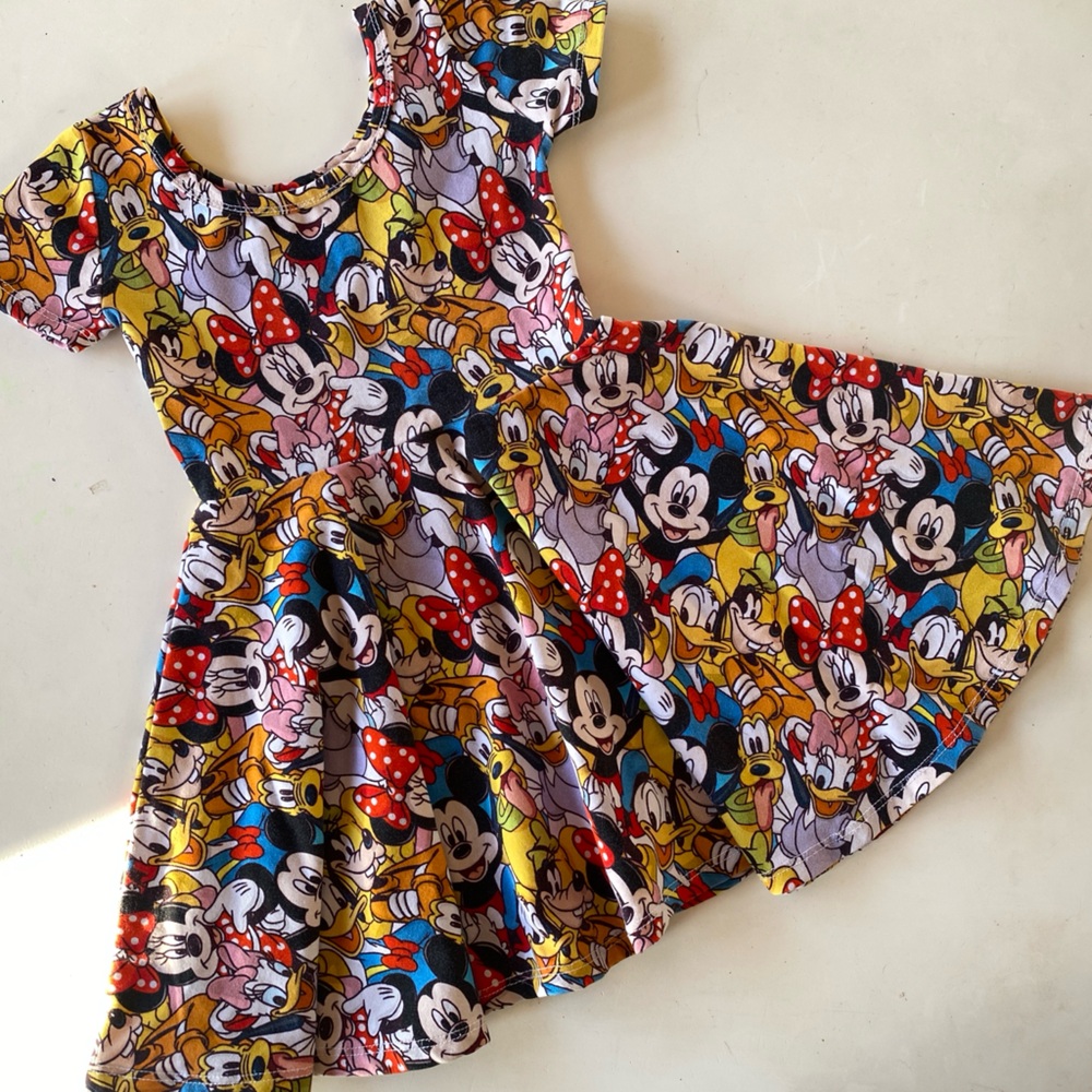 Wild Rich Kids faces twirl dress
